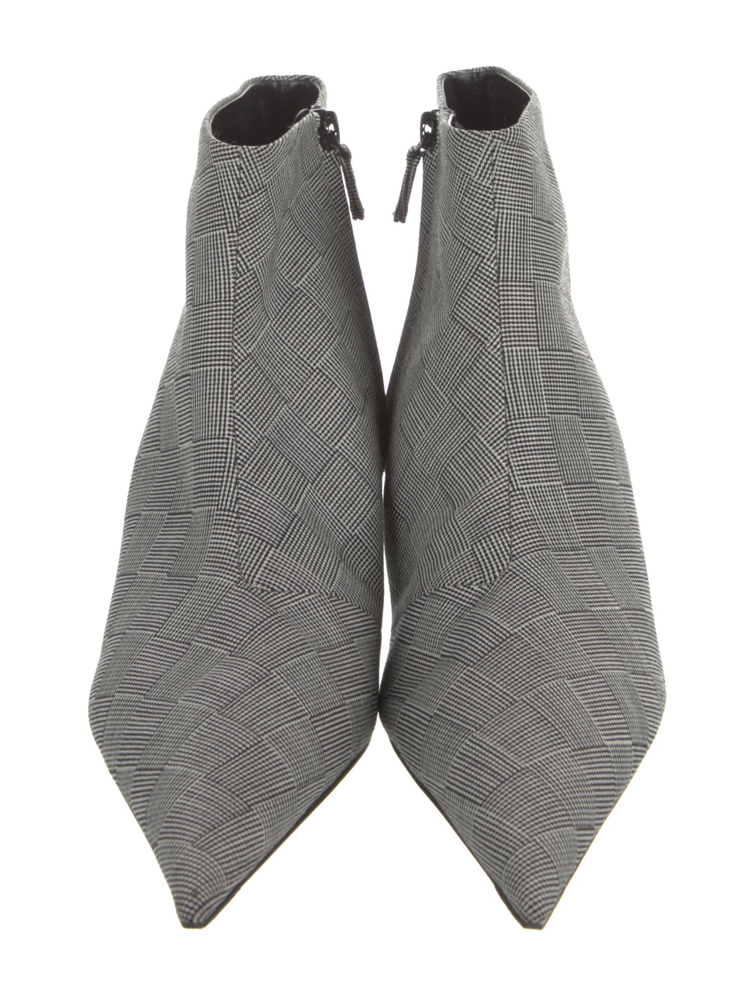 Balenciaga Plaid Print Boots